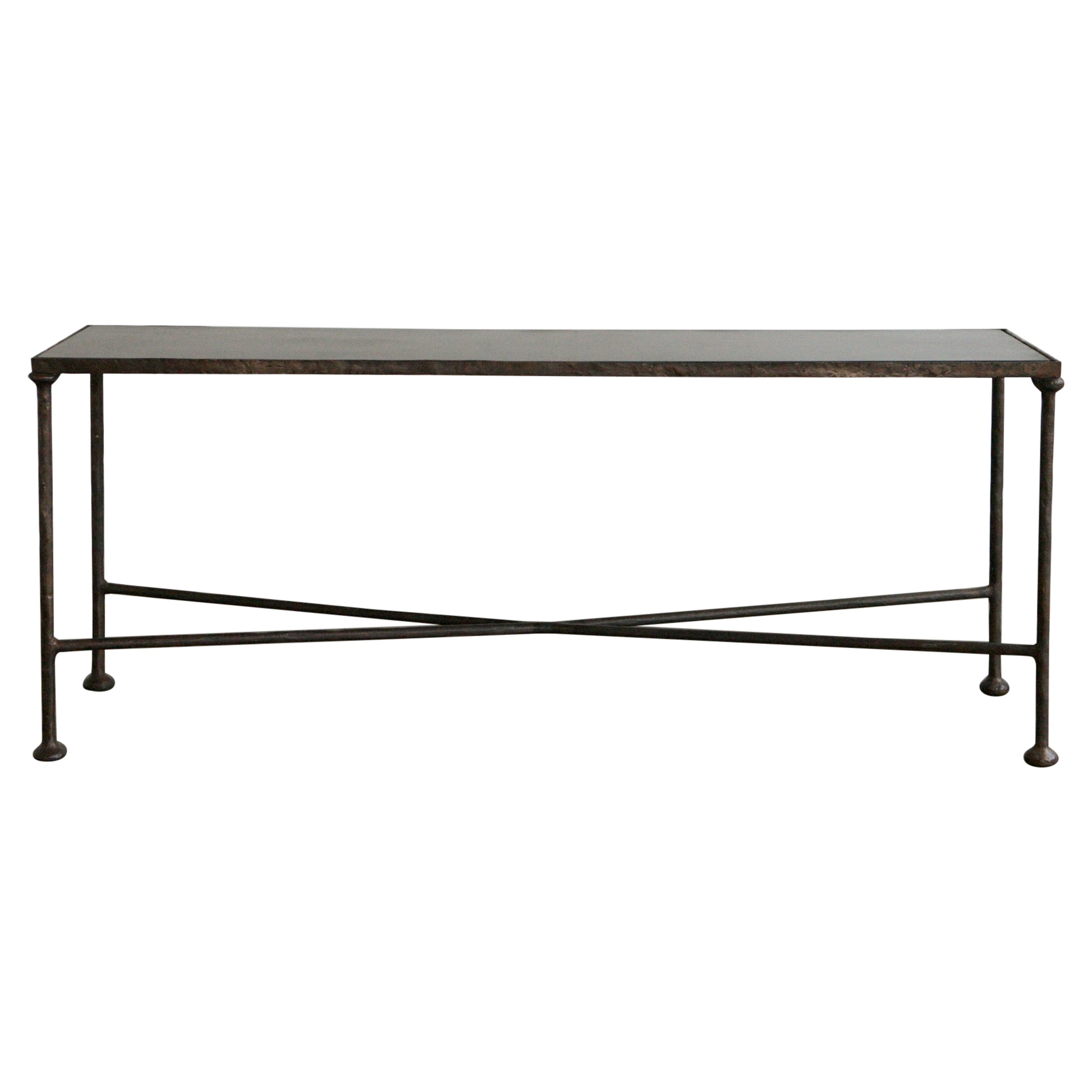 Bronze Sculptural Console Attributed to Diego Giacometti For Sale