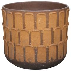 Large David Cressey Stoneware Thumb Print Pot