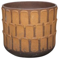 Large David Cressey Stoneware Thumb Print Pot 