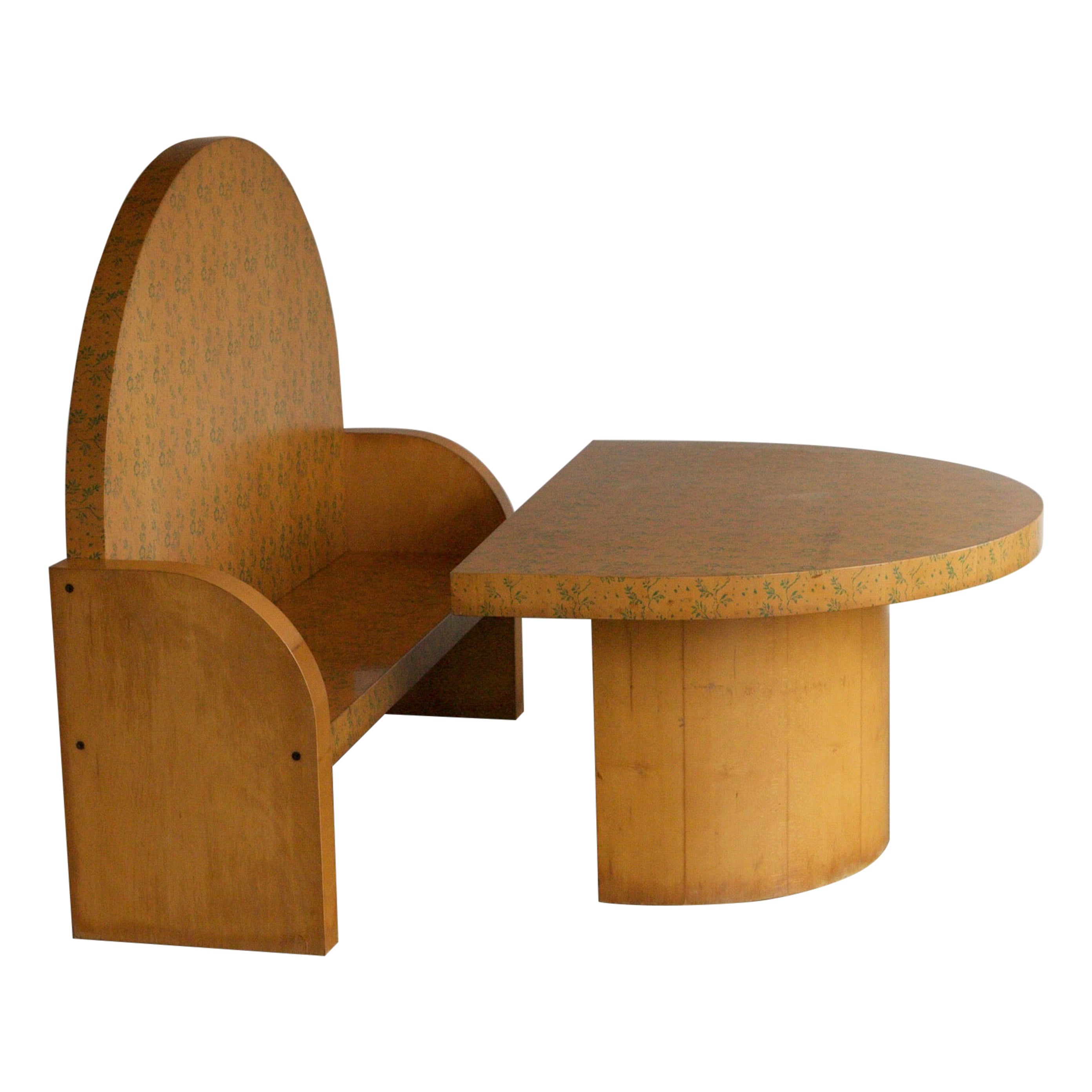 Gianni Ruffi Bench and Table For Sale