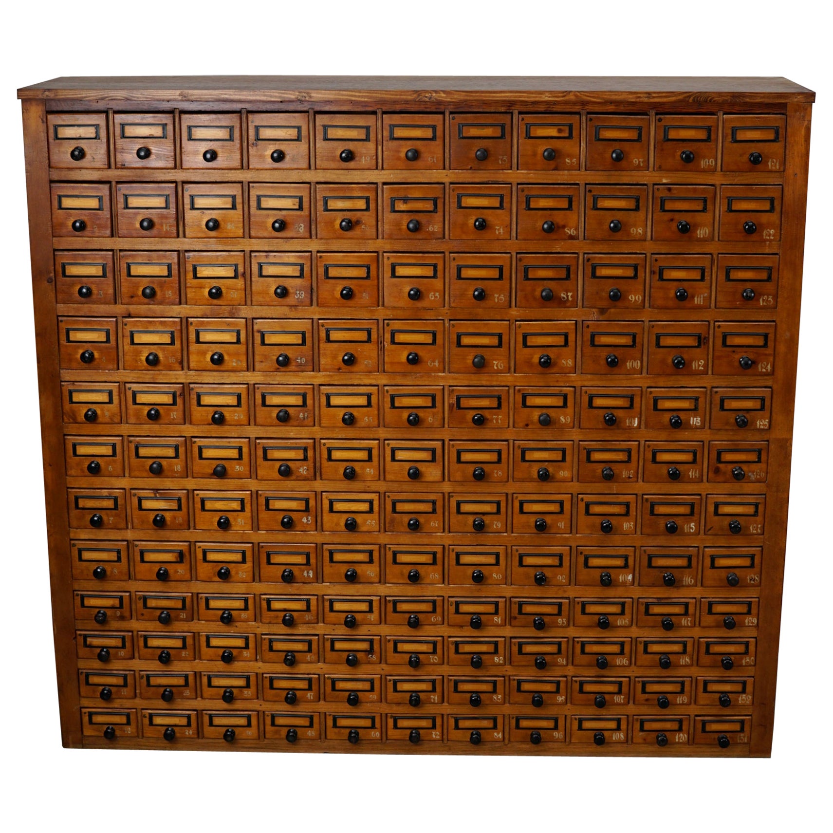 What is a cabinet called with lots of drawers?