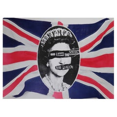 Affiche vintage d'origine « Sex Pistols - God Save the Queen », 1978