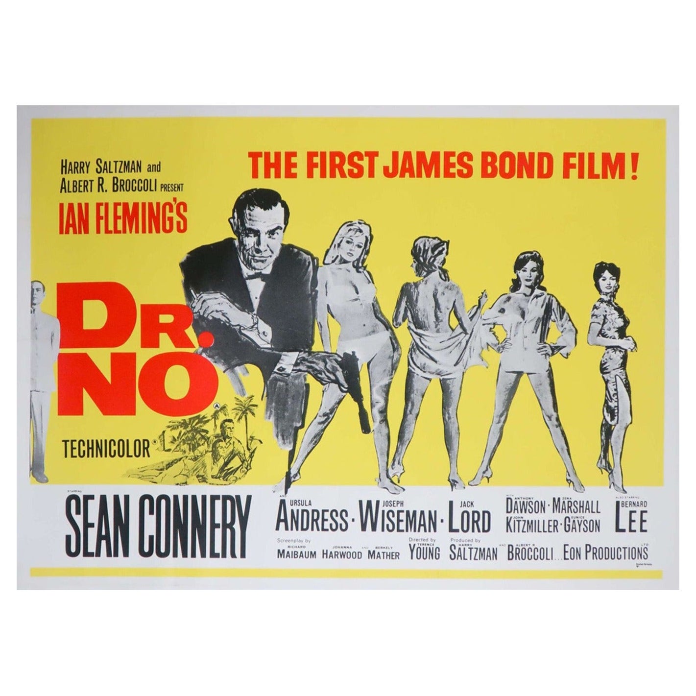 1968 Dr. No Original Vintage Poster For Sale