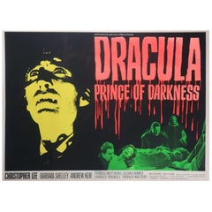 1966 Dracula Prince of Darkness Original Used Poster