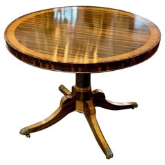 19th Century English Regency Rosewood Center Table