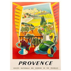 Affiche vintage originale Provence - SNCF, 1970