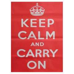 Keep Calm and Carry sur l'affiche vintage originale de 1939