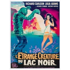 1962 Creature From the Black Lagoon (French) Original Retro Poster