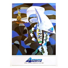 1983 America's Cup Original Used Poster