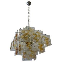 Murano Glass Chandelier by Mazzega 8