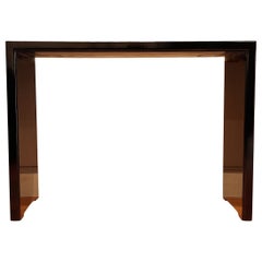 Table console en laque noire