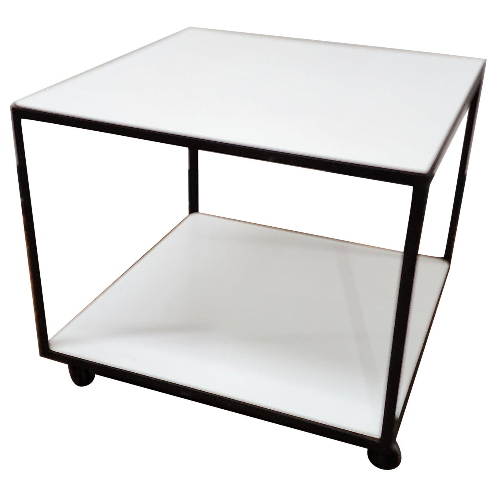 Vintage George Nelson Estructura de acero Mesa auxiliar para Herman Miller