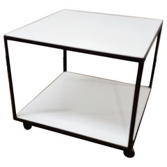 Retro George nelson Steel frame Side table for Herman Miller