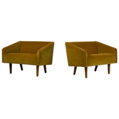 Paire de bancs pantoufles rares d'Edward Wormley pour Dunbar