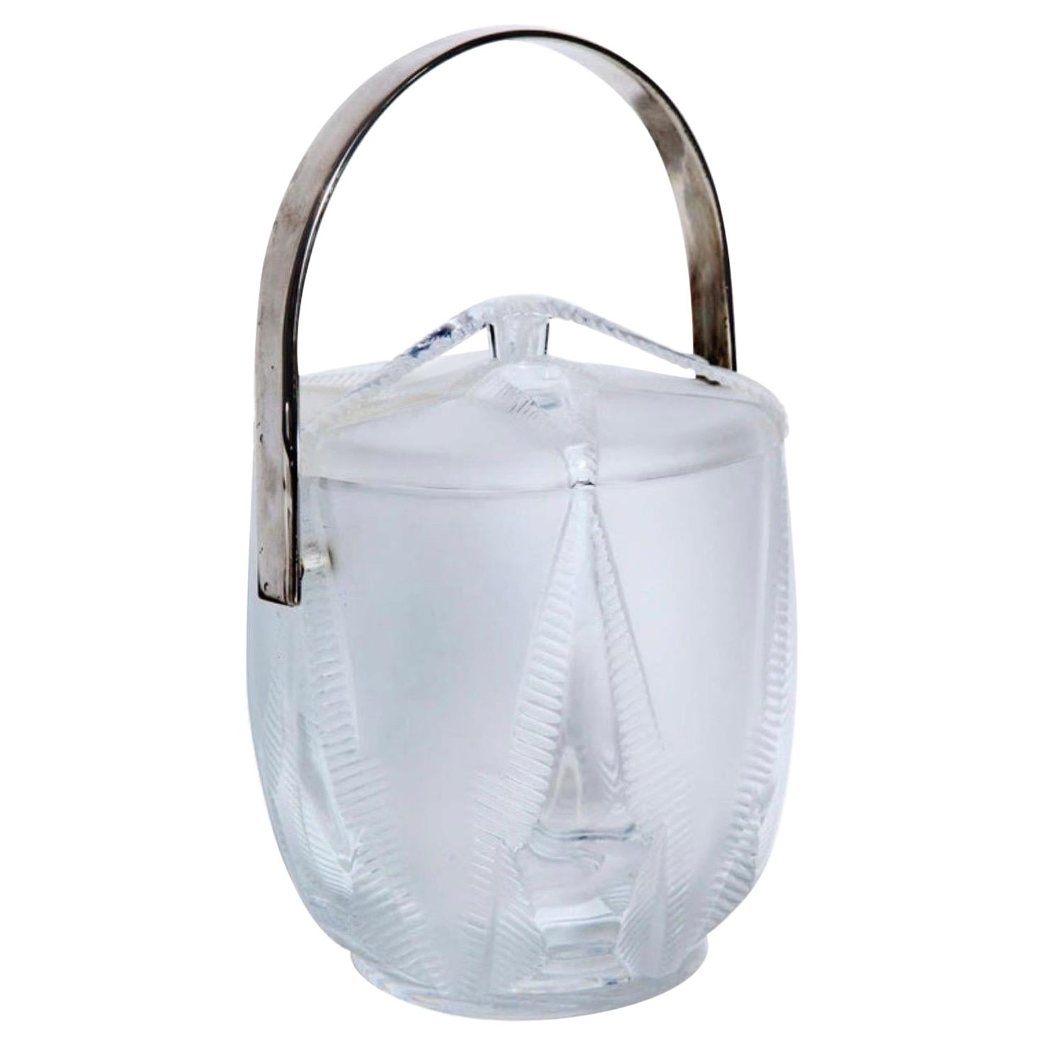 Maravillosa Lalique Francia Estrella de Mar Cubitera Enfriador de Vino Champán Vaso Elegante en venta