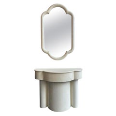 Gampel - Stoll Inc 1970s Mirror and Console