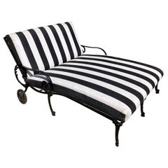 Used Hollywood Regency Patio 2-Person Double Chaise