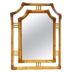 Mirrors Bamboo Mid-20th  Century   Franco Albini Style