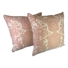 Pair of Carnavalet Patterned Fortuny Pillows