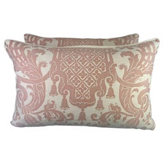 Pair of Carnavalet Patterned Fortuny Pillows