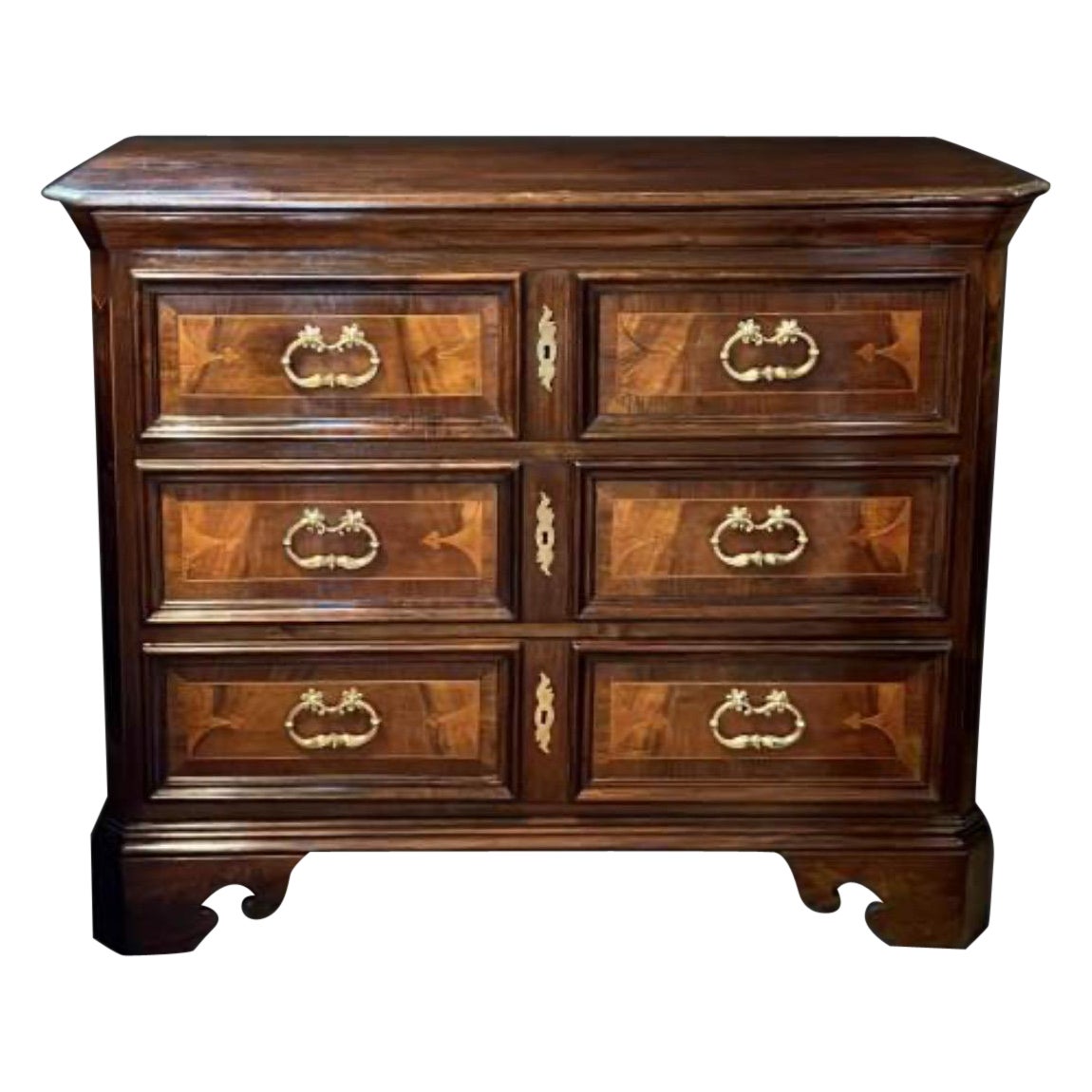  A Large 18th Century Northern Italian Chest of Drawers  For Sale