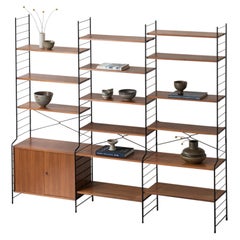 WHB Freestanding 3-piece Wall Unit / Shelving System, German Design, 1960s