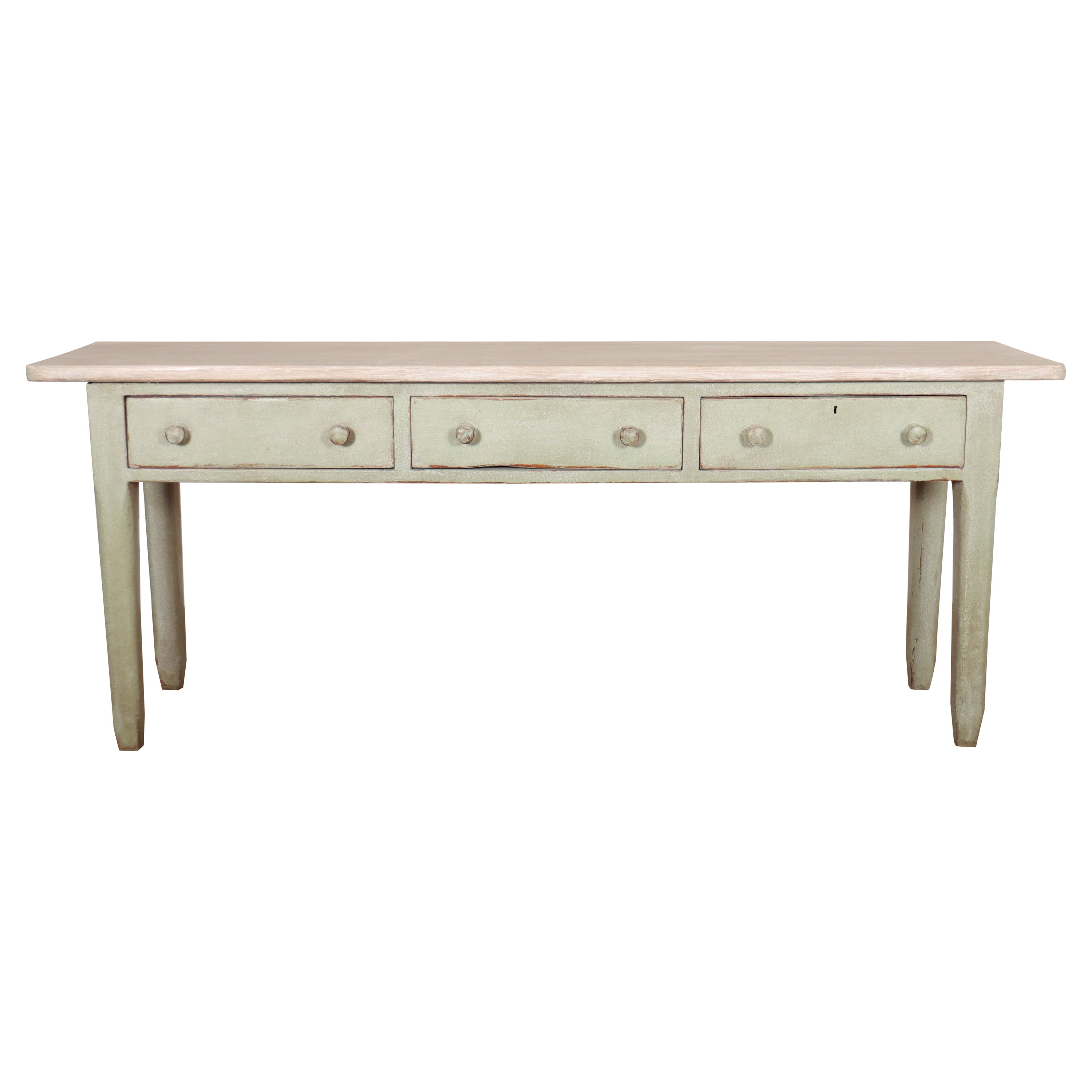 Narrow Painted Console Table For Sale