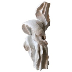 Skulpturale Contemporary ukrainische glasierte Schamotte Vase Ephemeral V von Voznicki