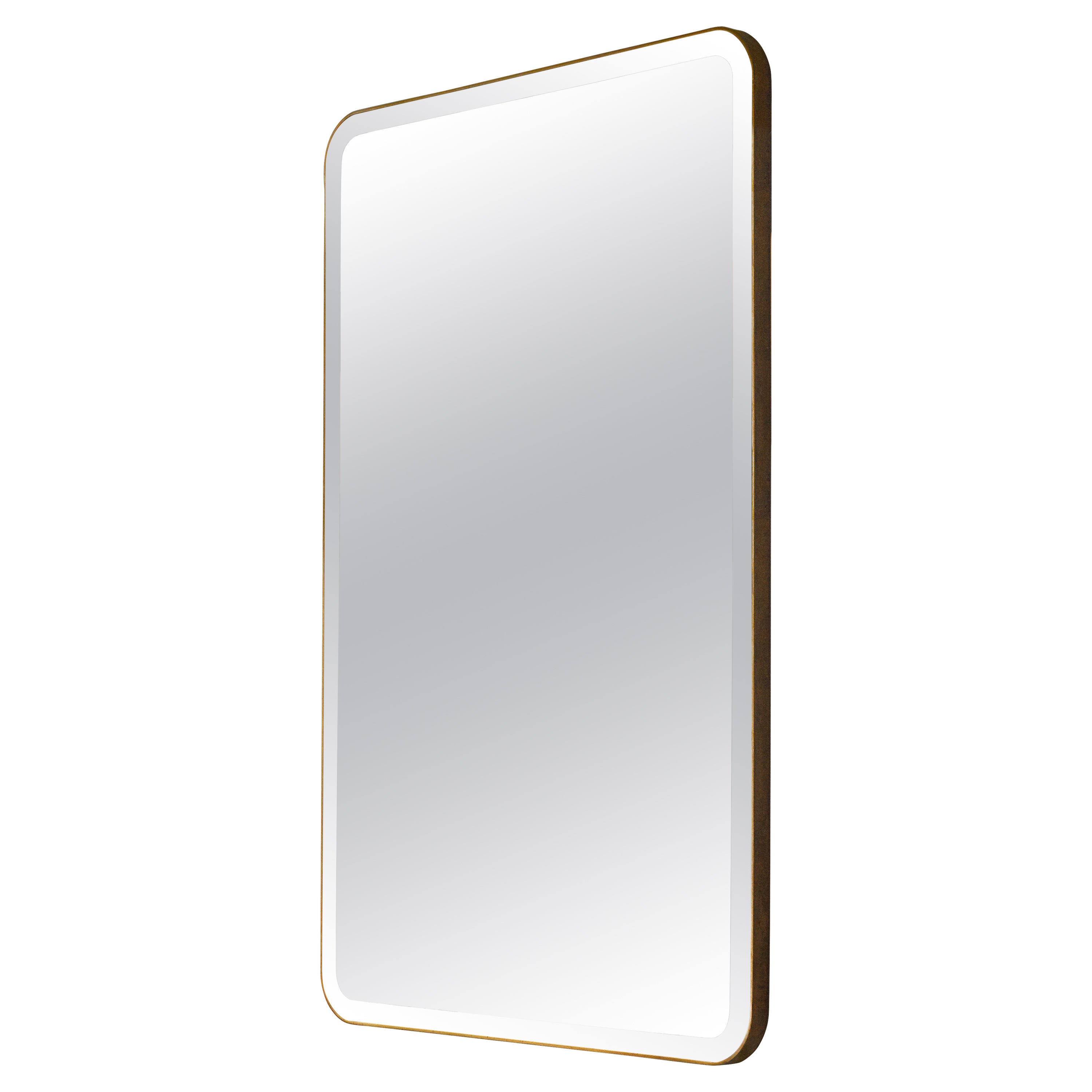 Sofie Mirror in Bevelled Glass and Brass — Medium For Sale