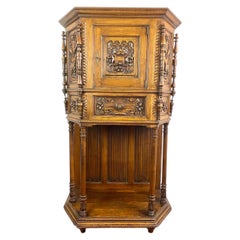 Antique French Buffet / Cabinet / Credenza / Dresser - Gothic Renaissance - France 19th
