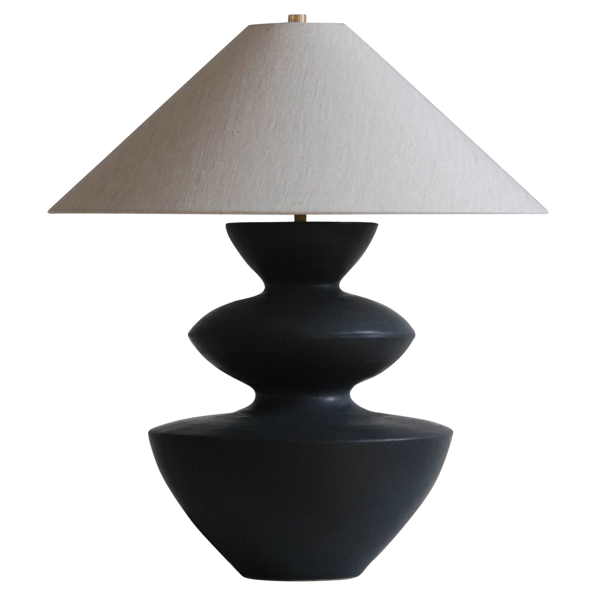 Anthracite Janus Table Lamp by  Danny Kaplan Studio For Sale