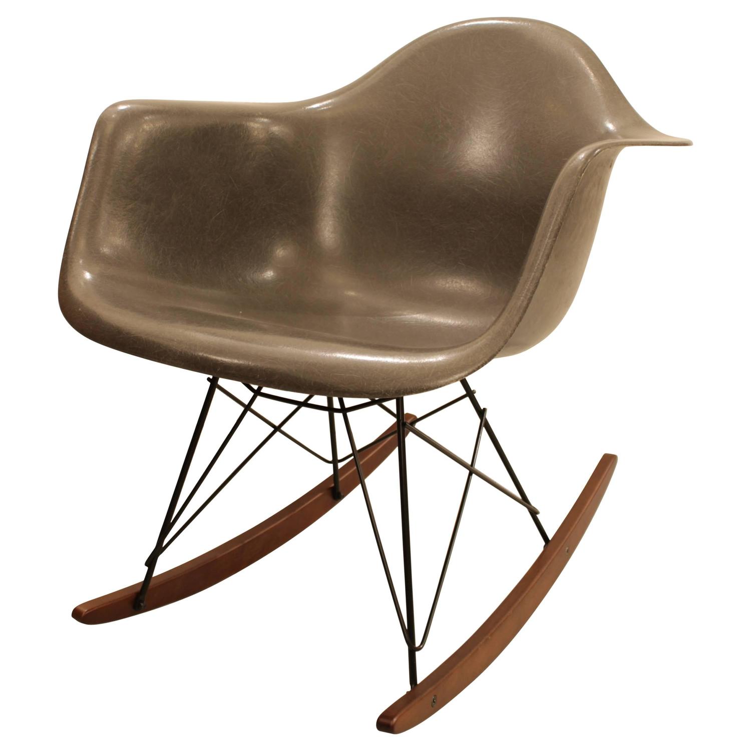Charles Eames Rocking Chair, Elephant Grey at 1stdibs