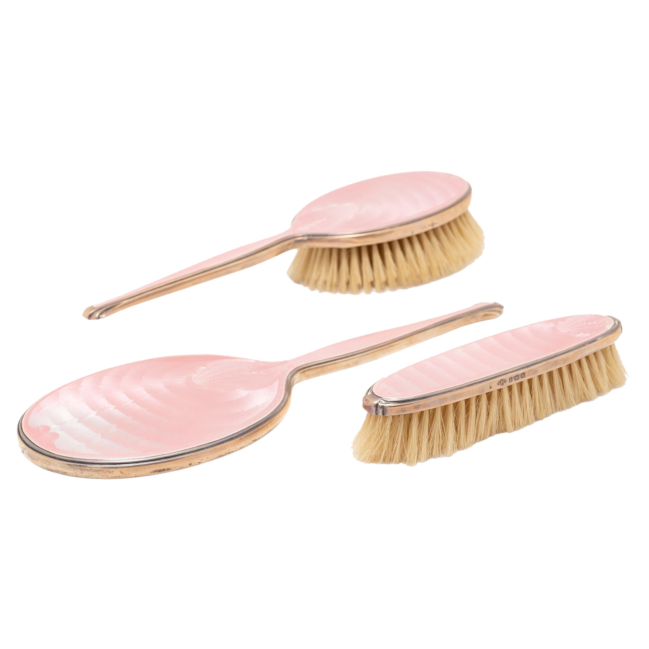 Pink Guilloché Vanity Set, 1936