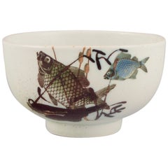 Vintage Nils Thorsson for Royal Copenhagen. Faience bowl with fish motifs. 