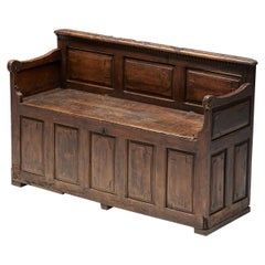 Used Art Populaire Chest Bench, France, 17th Century