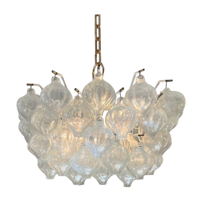 Mid Century Modern Chandelier "Tulipan" By J.T. Kalmar