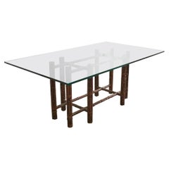Vintage McGuire Bamboo Dining Table Organic Modern