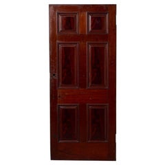 Antique Victorian Mahogany & Oak Interior Door