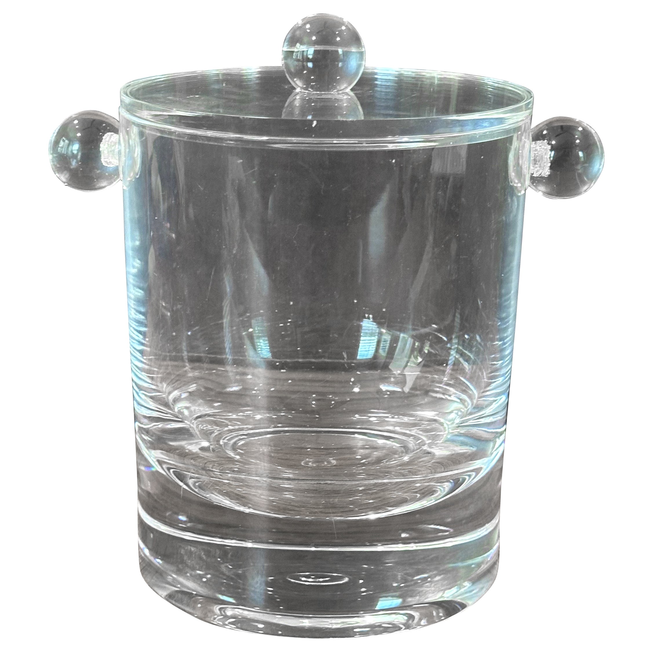 Mid-Century Modern Lucite Ice Bucket  For Sale