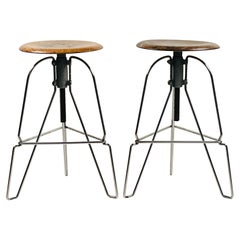 Pair of Covey Model Six Stools 