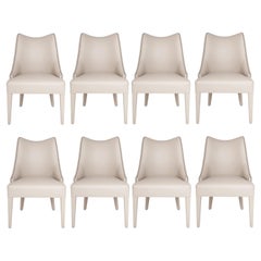 Modern Classic Dining Chairs with Nail Trim Detailing By Munna Design