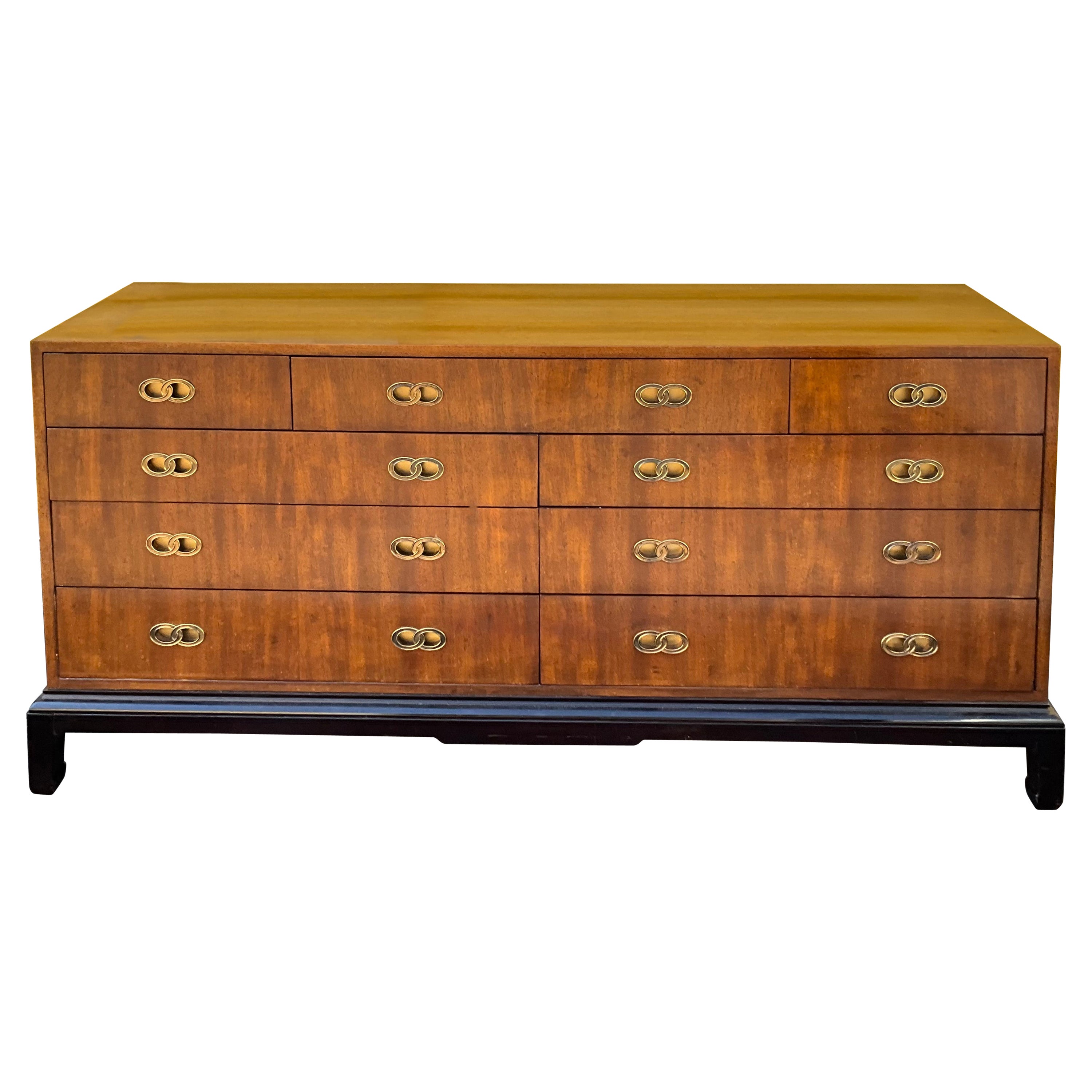 1970s Michael Taylor For Henredon Asian Modern Credenza / Chest  For Sale