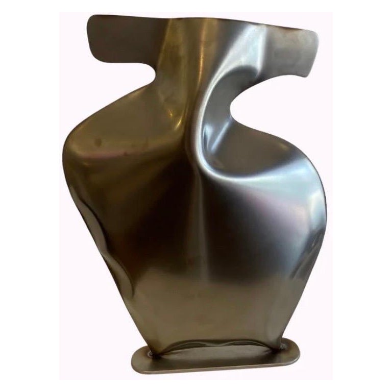 Steel Vase 1 by Duzi Objects  For Sale