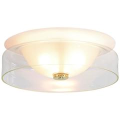 Stylish Glass Ceiling Lamp of the 1940s