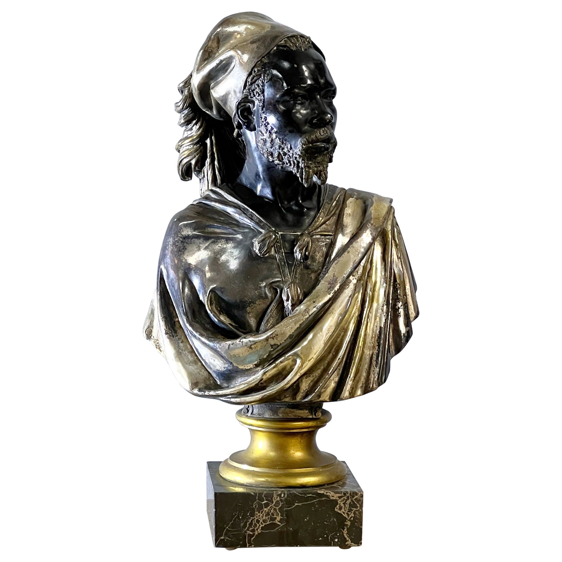 Charles Cordier Bronze Sculpture Saïd Abdallah, de la Tribu de Mayac 1800’ For Sale