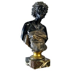 Antique Charles Charles Cordier Bronze Sculpture Venus Africaine  1800s