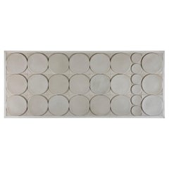 Magnificent Nino Caruso White Ceramic Decorative Panel, 1975