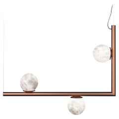 Ofione 1 Copper Pendant Lamp by Alabastro Italiano