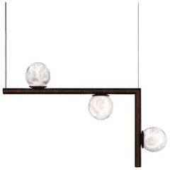 Ofione 2 Ruggine Of Florence Metal Pendant Lamp by Alabastro Italiano