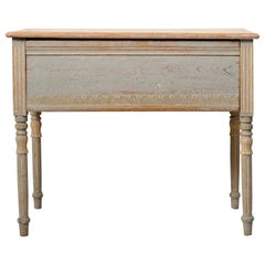 Antique Country Gustavian Style Console Table, Northern Swedish Hand-Made Pine